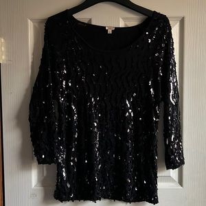 Reba sequin shirt, size Small